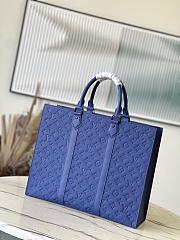Louis Vuitton LV Sac Plat 24H Blue 41x33x14cm - 3