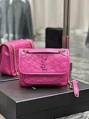 YSL Niki Baby Bag Pink 22x16.5x12cm - 1