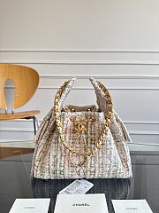 Chanel 25 Handbag Tweed 30x26x14cm - 1