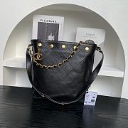 Chanel Bucket Bag Black 28x31x15cm - 1