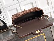 Chanel Mini Flap Bag Brown Velvet 20cm - 5