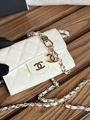 Chanel Wallet Chain White Caviar 11cm - 2