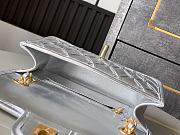 Chanel Flap Bag Silver Gold 19cm - 4