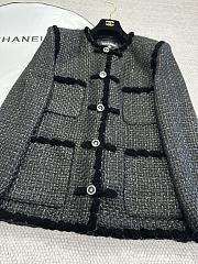 Chanel Black Tweed Jacket - 4