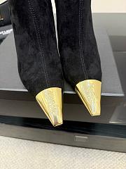 YSL Black Suede Boot 10cm - 3