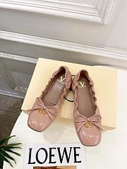 Valentino Patent Ballerina Pink Flat - 1