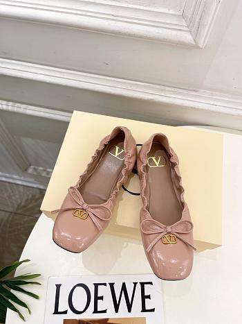 Valentino Patent Ballerina Pink Flat