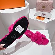 Hermes Fuchsia Slides - 2