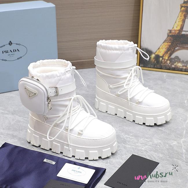 Prada Mini Bonnie Bag White 24x8.5x13cm - 1