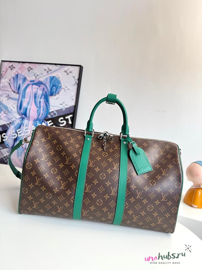 Louis Vuitton LV Monogram Green Keepall 50x29x23cm - 1