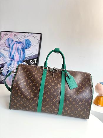 Louis Vuitton LV Monogram Green Keepall 50x29x23cm
