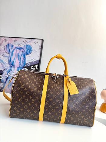 Louis Vuitton LV Monogram Yellow Keepall 50x29x23cm