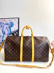 Louis Vuitton LV Monogram Yellow Keepall 50x29x23cm - 3