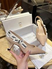 Dior J’adior Slingback Pump Beige Fabric 6.5cm - 4