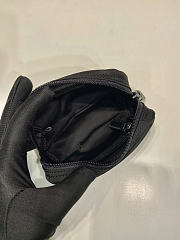 Prada Black Re-nylon Wallet Silver 12x8x3.5cm - 3