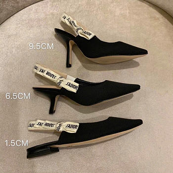 Dior J’adior Slingback Pump Black Fabric