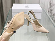 Dior J’adior Slingback Pump Beige Fabric 9.5cm - 2