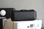 Chanel Top Handle Black Lambskin Bag 20cm - 3