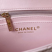 Chanel Top Handle Pink Lambskin Bag 20cm - 2
