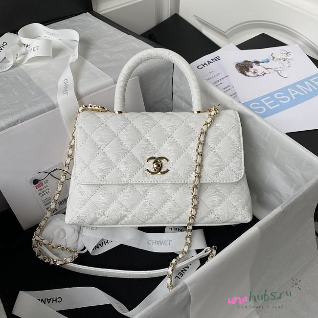 Chanel Coco Handle White 23cm - 1