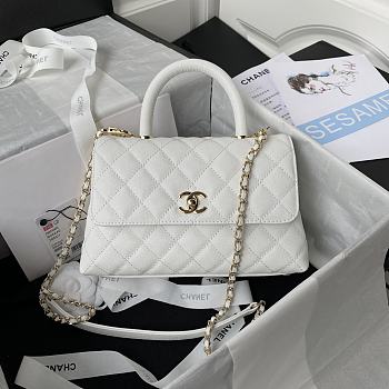 Chanel Coco Handle White 23cm