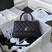Chanel Coco Handle Black Wine 23cm - 1