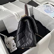 Chanel Coco Handle Black Wine 23cm - 5