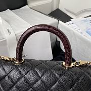 Chanel Coco Handle Black Wine 23cm - 3