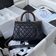 Chanel Coco Handle Black Wine 23cm - 2