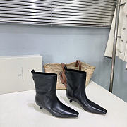 Brunello Cucinelli Black Leather Boot 3.5cm - 1