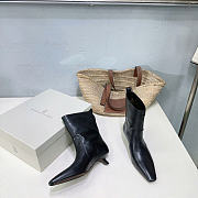 Brunello Cucinelli Black Leather Boot 3.5cm - 4