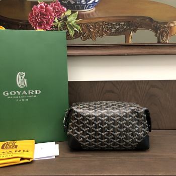Goyard toiletry bag black 24x13x12cm