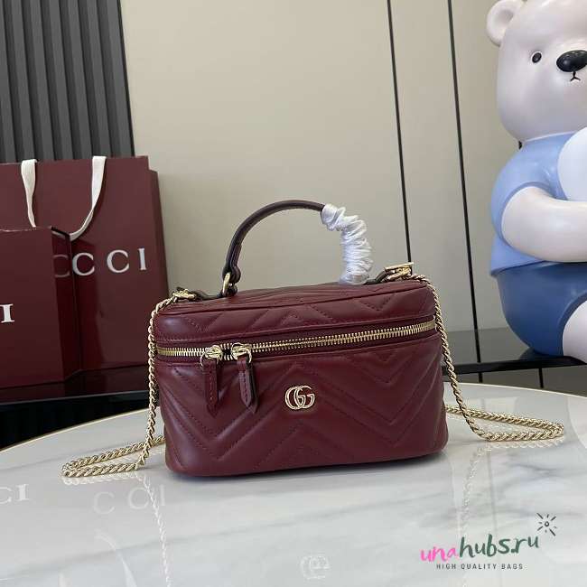 Gucci Marmont Vanity Case Red 19x11.5x9cm - 1