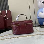 Gucci Marmont Vanity Case Red 19x11.5x9cm - 4