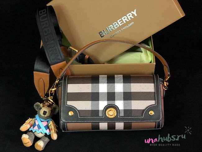 Burberry Handbag Crossbody Bag Black 24x8x14cm - 1