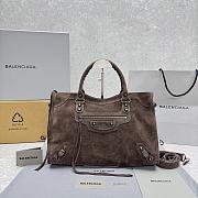 Balenciaga City Bag Brown Suede 38x10x27cm - 1