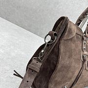 Balenciaga City Bag Brown Suede 38x10x27cm - 5