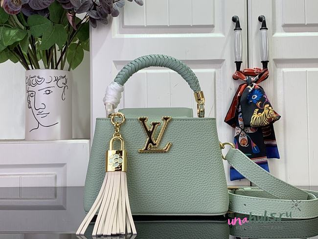 Louis Vuitton LV Mini Capucines Green 21x13.6x8cm - 1