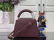Louis Vuitton LV Mini Capucines Burgundy 21x13.6x8cm - 4