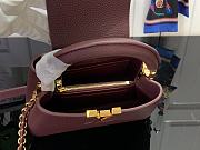 Louis Vuitton LV Mini Capucines Burgundy 21x13.6x8cm - 3