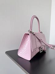 Balenciaga Hourglass Pink Crocodile 23x10x24cm - 2