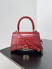 Balenciaga Hourglass Red Crocodile 23x10x24cm - 1