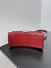 Balenciaga Hourglass Red Crocodile 23x10x24cm - 2