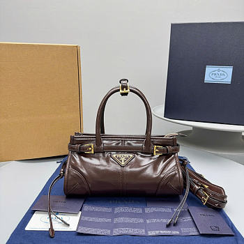 Prada Mini Bonnie Brown Bag 24x8.5x13cm