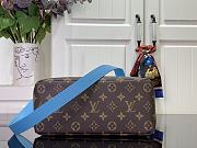 Louis Vuitton LV Shopper Tote Brown Blue 26x10x20cm - 4