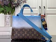 Louis Vuitton LV Shopper Tote Brown Blue 26x10x20cm - 2