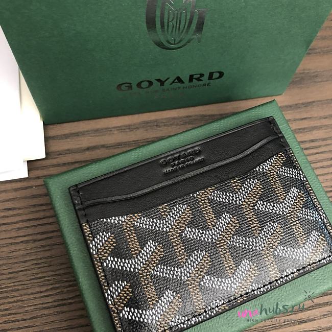 Goyard Saint Sulpice Card Holder In Black - 10.5*8cm - 1