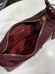 Prada Re-Edition Bag Burgundy 22x18x6.5cm - 5