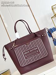 Louis Vuitton LV Neverfull Inside Out MM Wine 31x28x14cm - 1