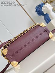 Louis Vuitton LV Side Trunk MM Red Wine 23.5x16x8.5cm - 4